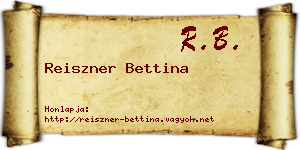 Reiszner Bettina névjegykártya
